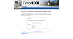 Desktop Screenshot of codes.resortlock.com